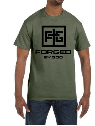 Signature Forged By God T-Shirt (Unisex) - Military Green