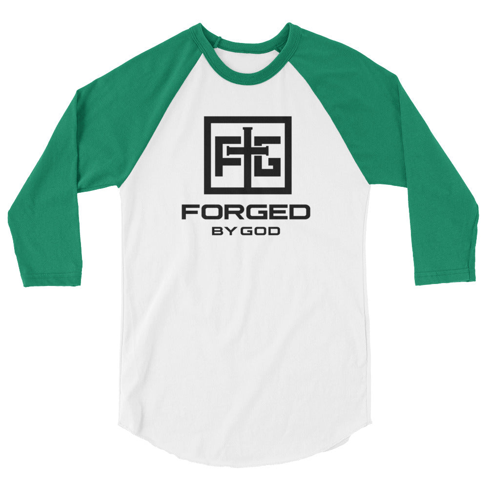Forged by God 3/4 sleeve raglan shirt