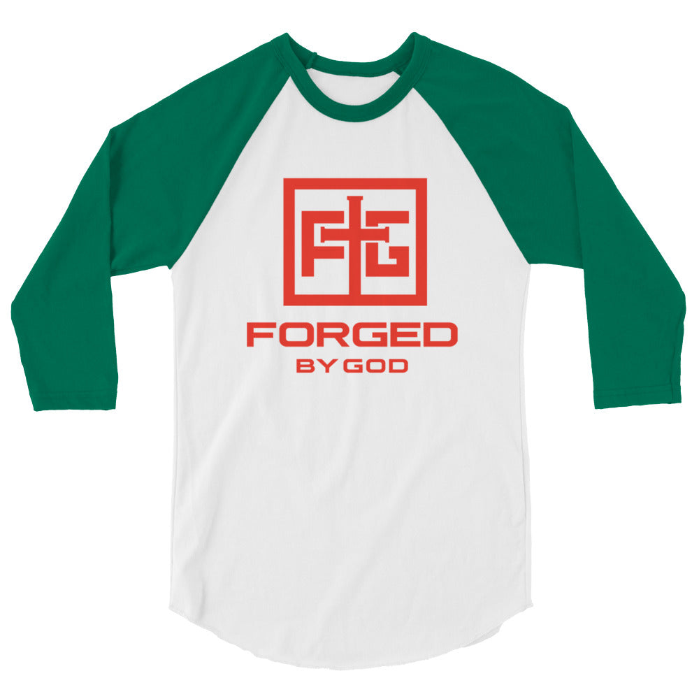Forged By God 3/4 sleeve raglan shirt