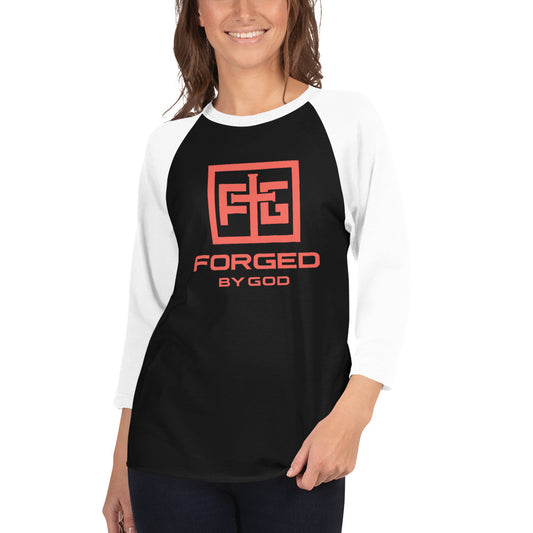 Forged By God 3/4 sleeve raglan shirt