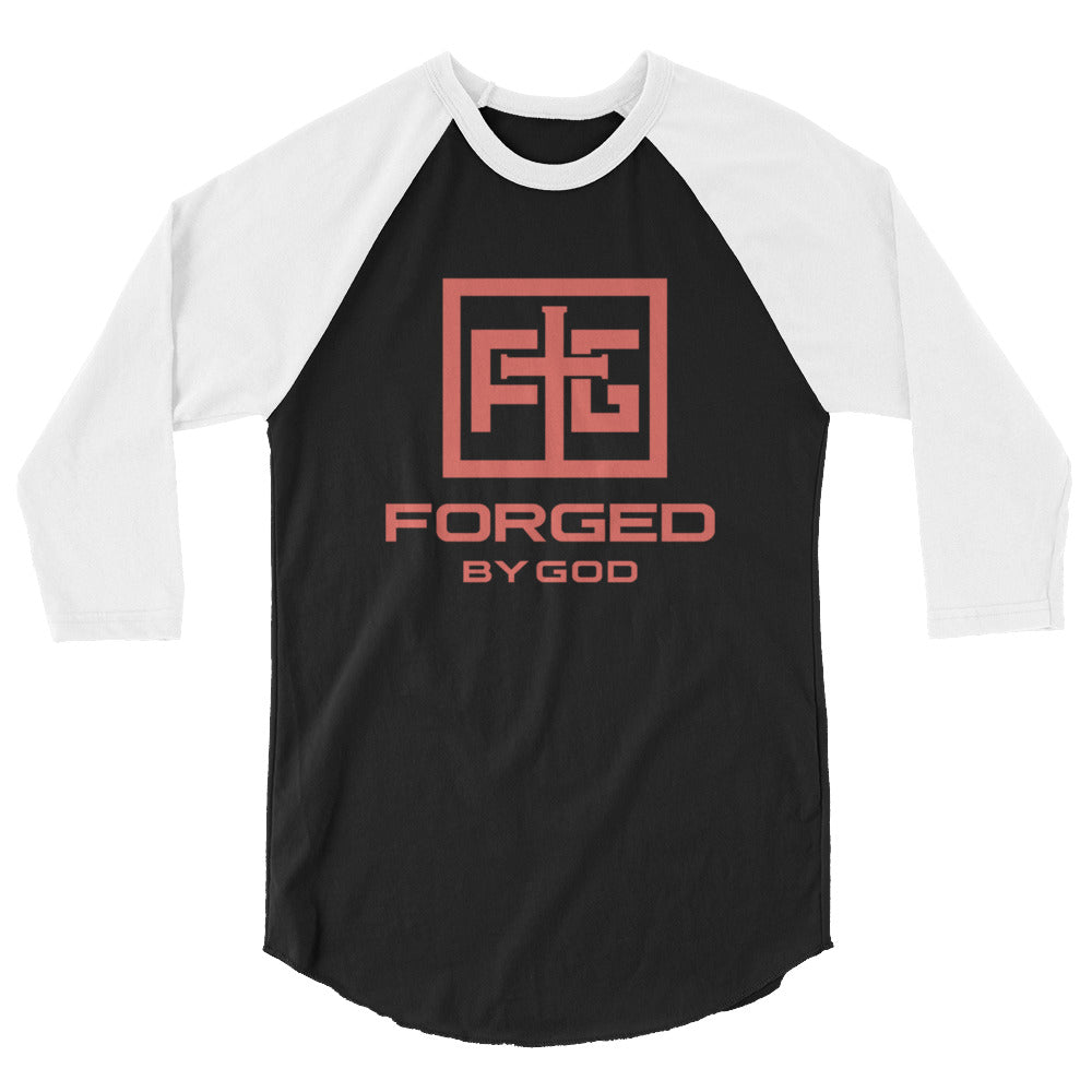 Forged By God 3/4 sleeve raglan shirt