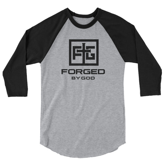 Forged by God 3/4 sleeve raglan shirt
