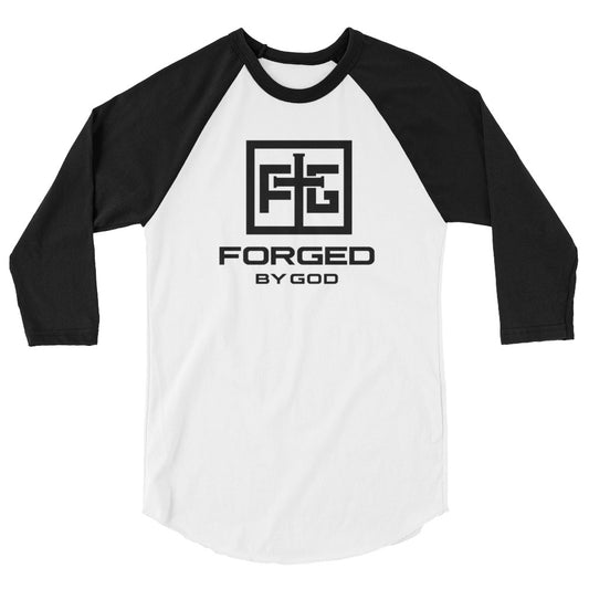 Forged by God 3/4 sleeve raglan shirt