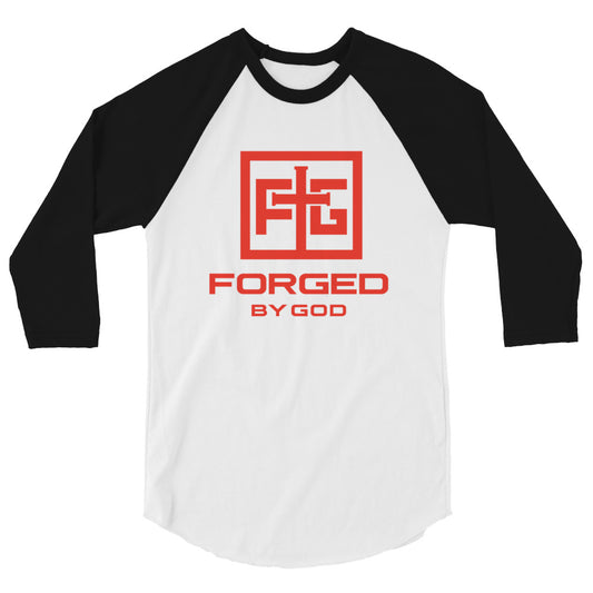 Forged By God 3/4 sleeve raglan shirt