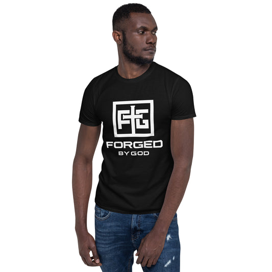 Forged By God Short-Sleeve Unisex T-Shirt (White Logo)