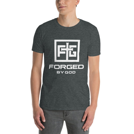 Forged By God Short-Sleeve Unisex T-Shirt (White Logo)